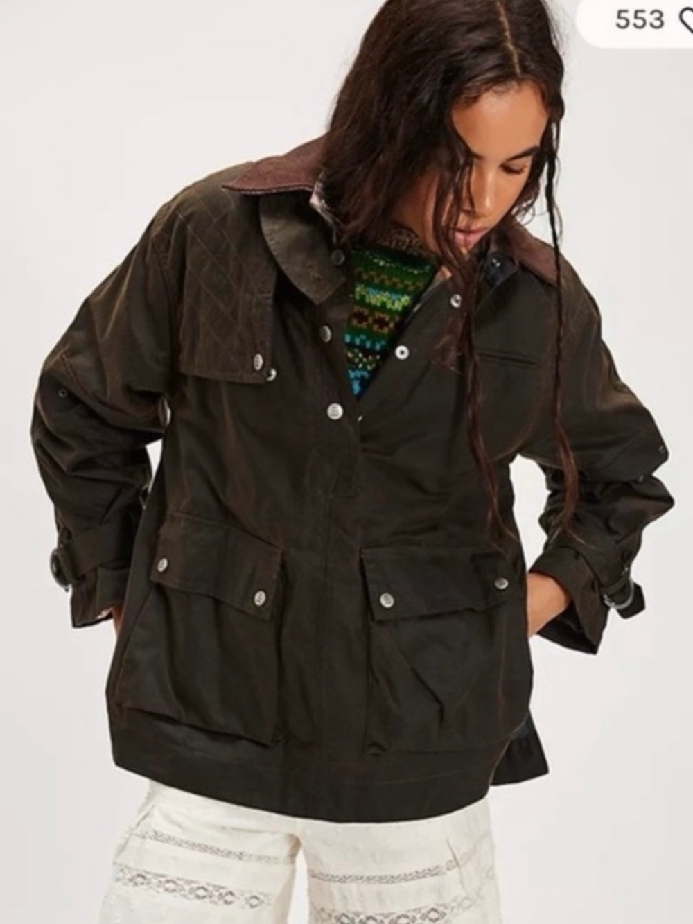 We the Free Headliner Wax Pullover Jacket {Small} {Retail price $398} - Picture 3 of 4